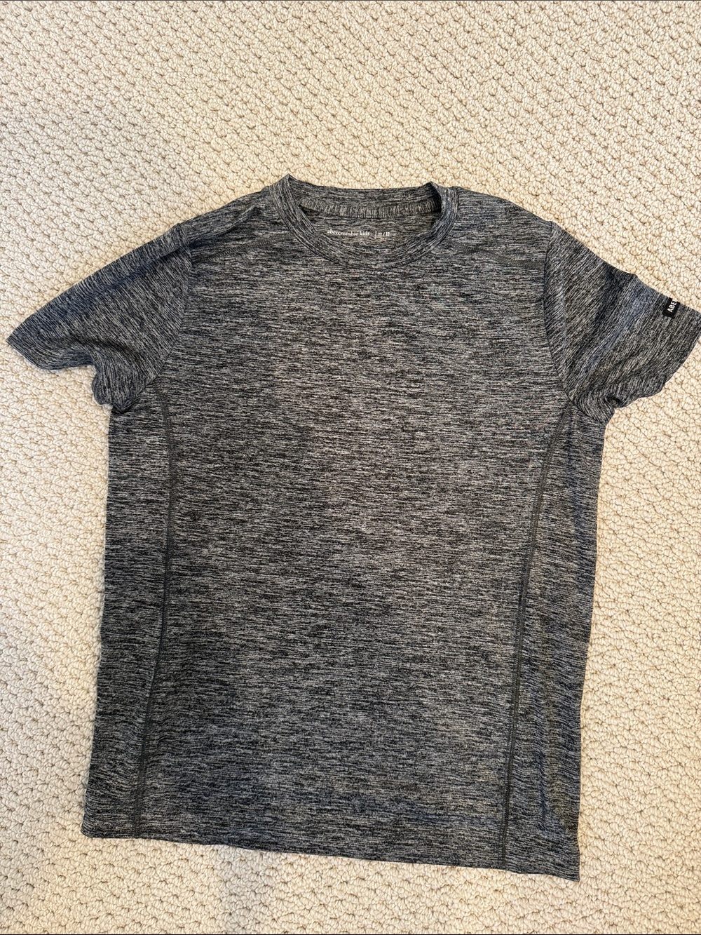 abercrombie kids Gray Heather Short Sleeve Performance Tee